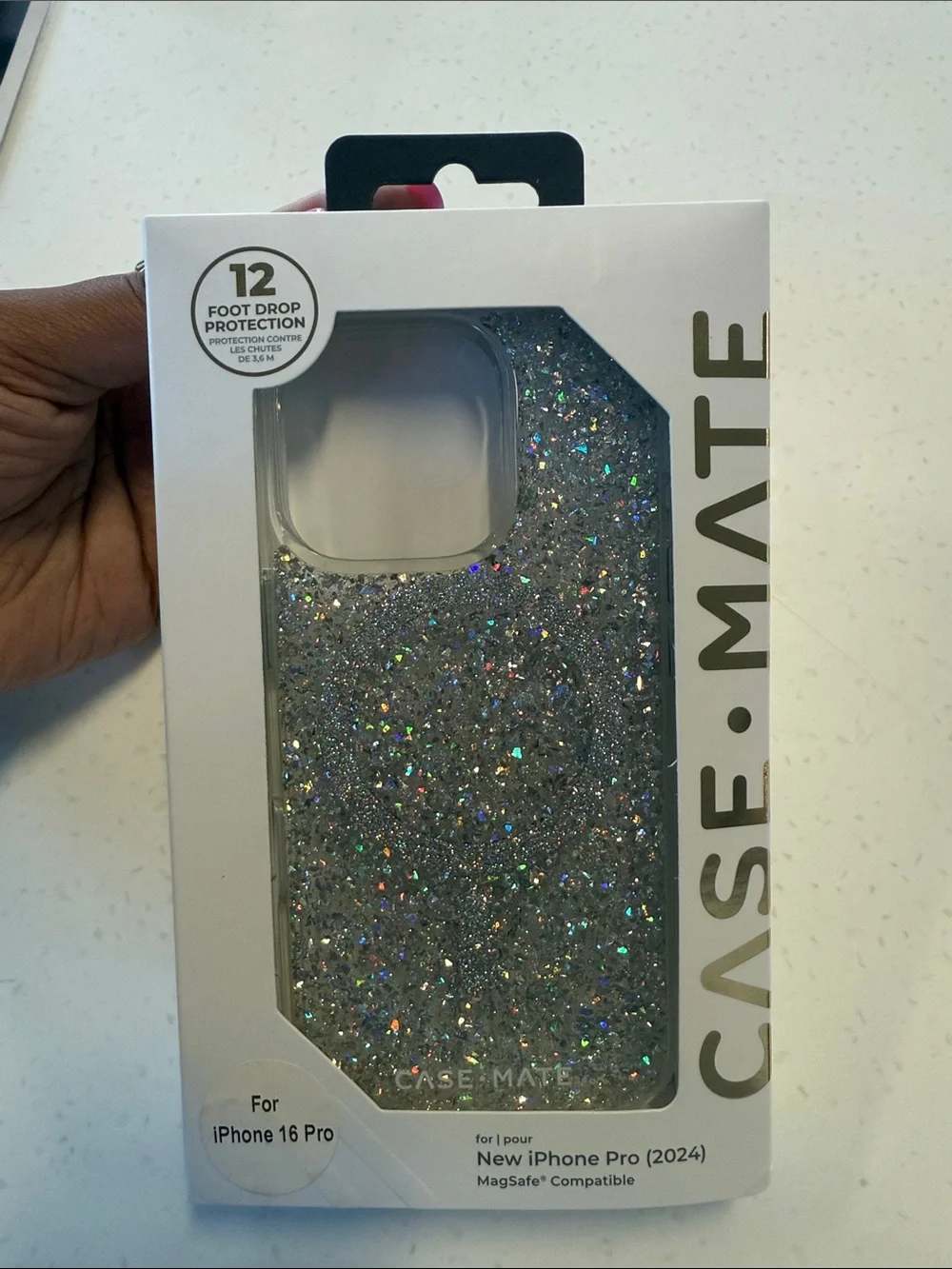 case-mate Silver Glitter iPhone 16 Pro Case